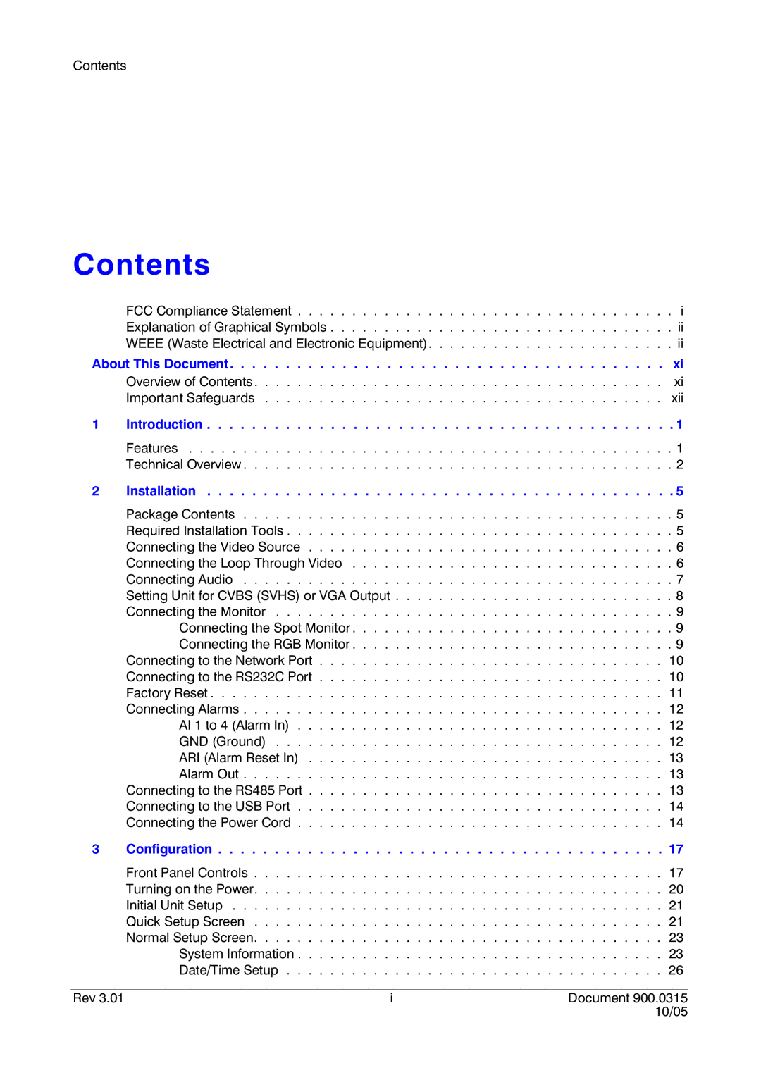 Honeywell HRHD 410 manual Contents 