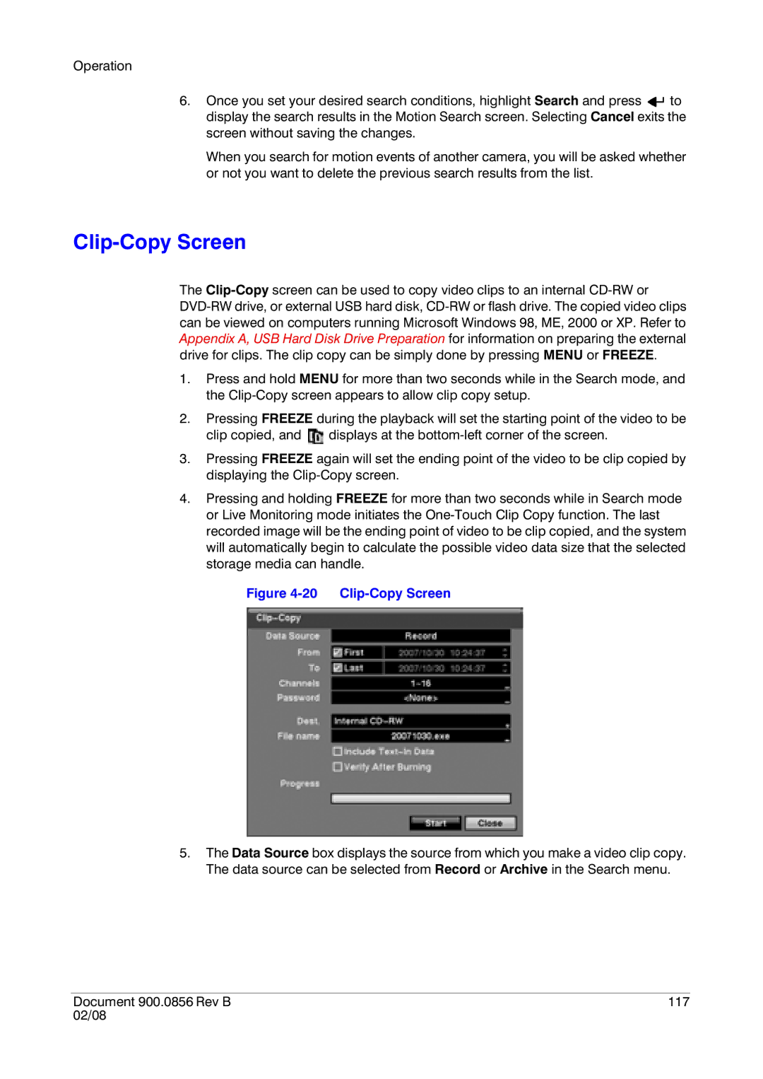 Honeywell HRXD16, HRXD9 manual Clip-Copy Screen 