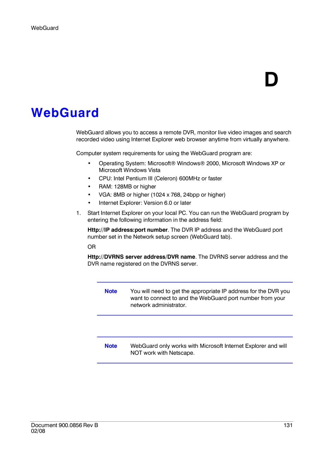 Honeywell HRXD16, HRXD9 manual WebGuard 