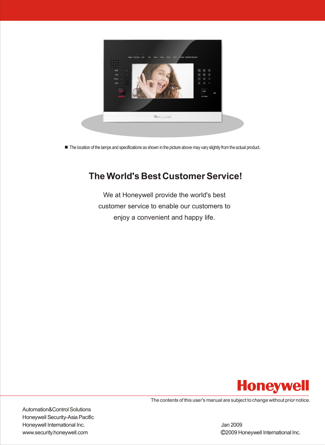 Honeywell HS-6270 user manual Worlds Best Customer Service 