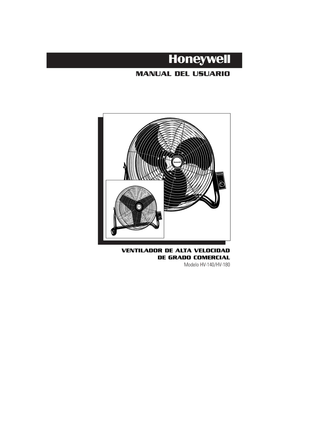 Honeywell HV180, HV140 owner manual Ventilador DE Alta Velocidad DE Grado Comercial, Modelo HV-140/HV-180 