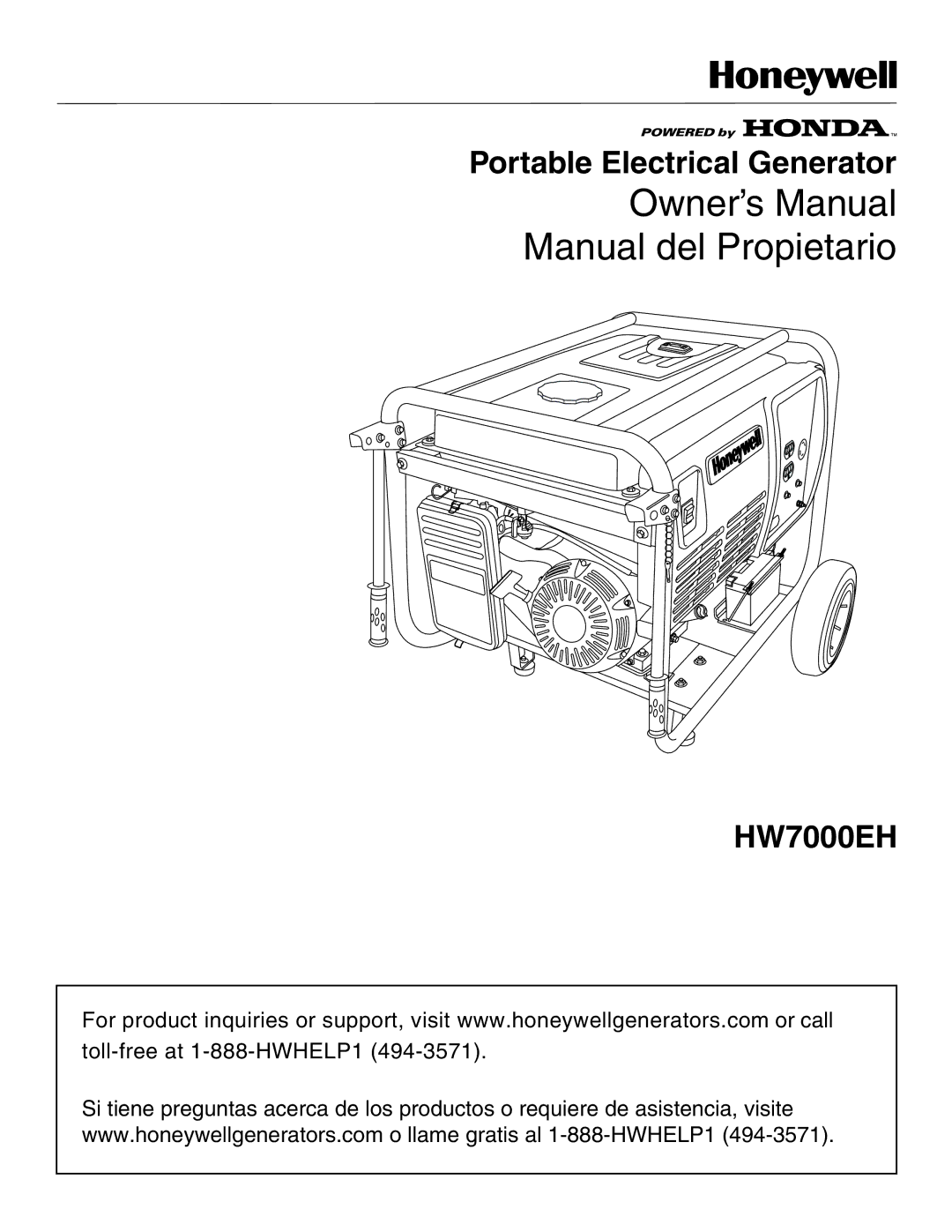 Honeywell HW7000EH owner manual Manual del Propietario 