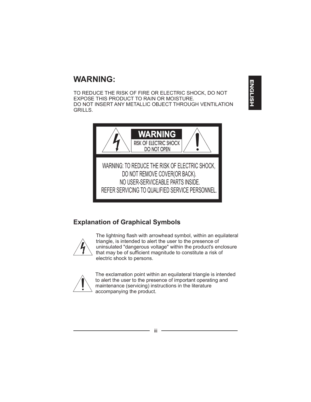 Honeywell HXMT9 / HXMT9X installation manual Do not Remove Coveror Back, Explanation of Graphical Symbols 