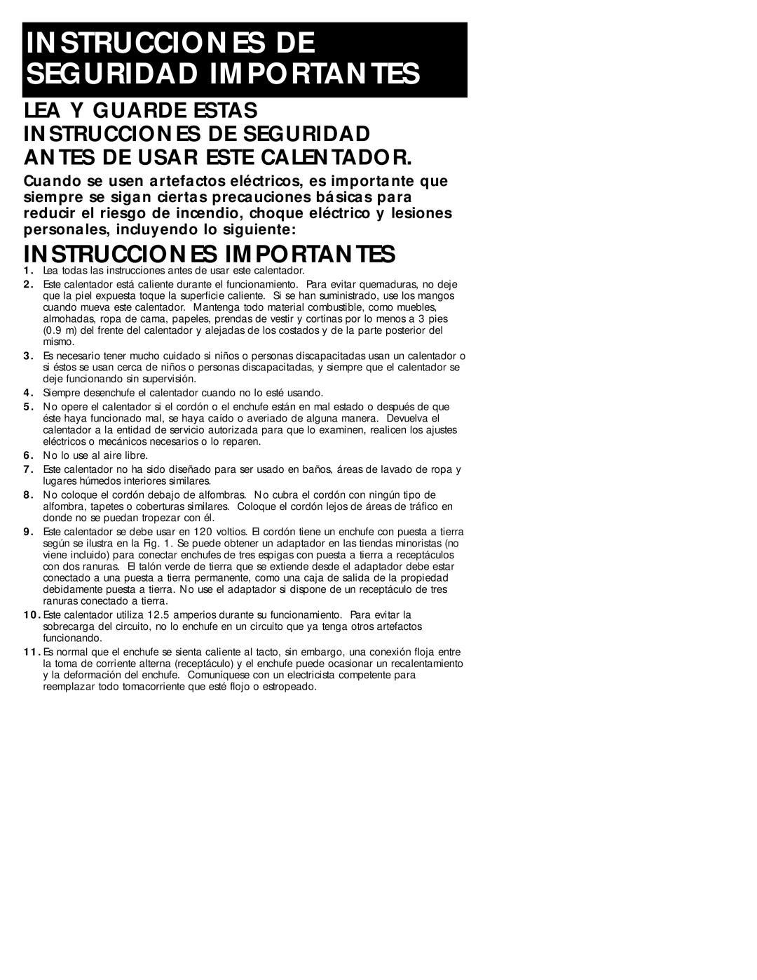 Honeywell HZ-615C, HZ-614C owner manual Instrucciones DE Seguridad Importantes, Instrucciones Importantes 