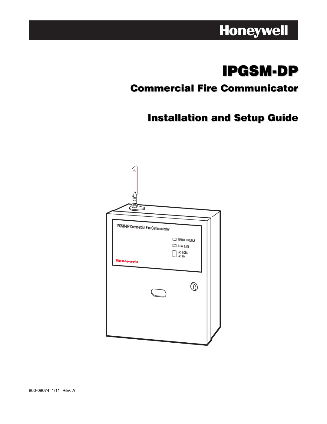 Honeywell IPGSM-DP manual Ipgsm-Dp 