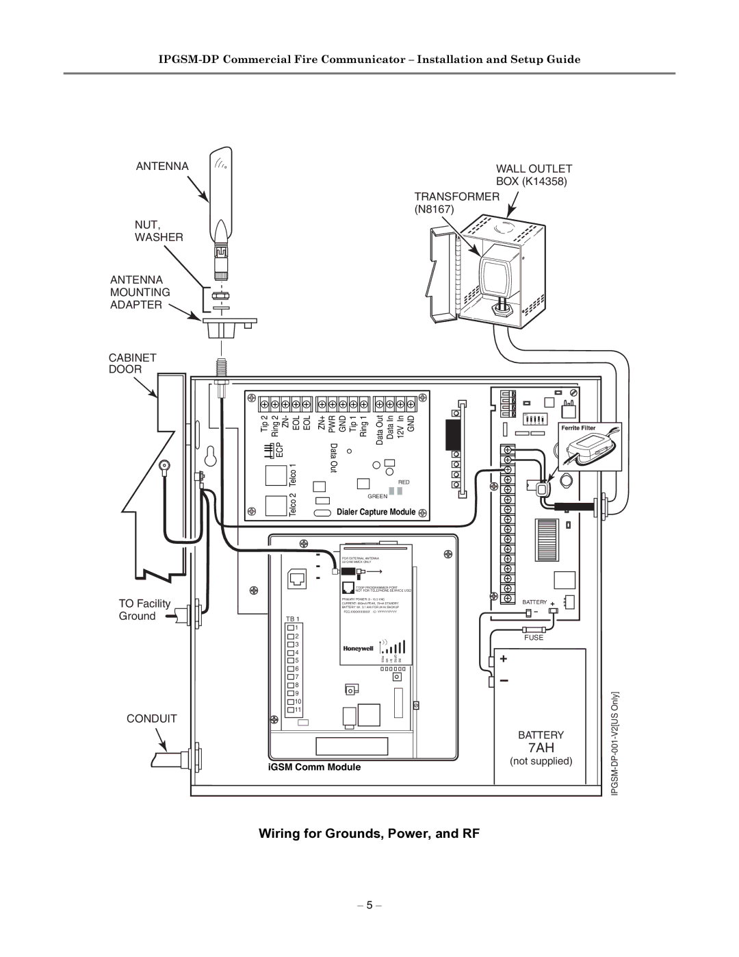 Honeywell IPGSM-DP manual Transformer N8167, Conduit 