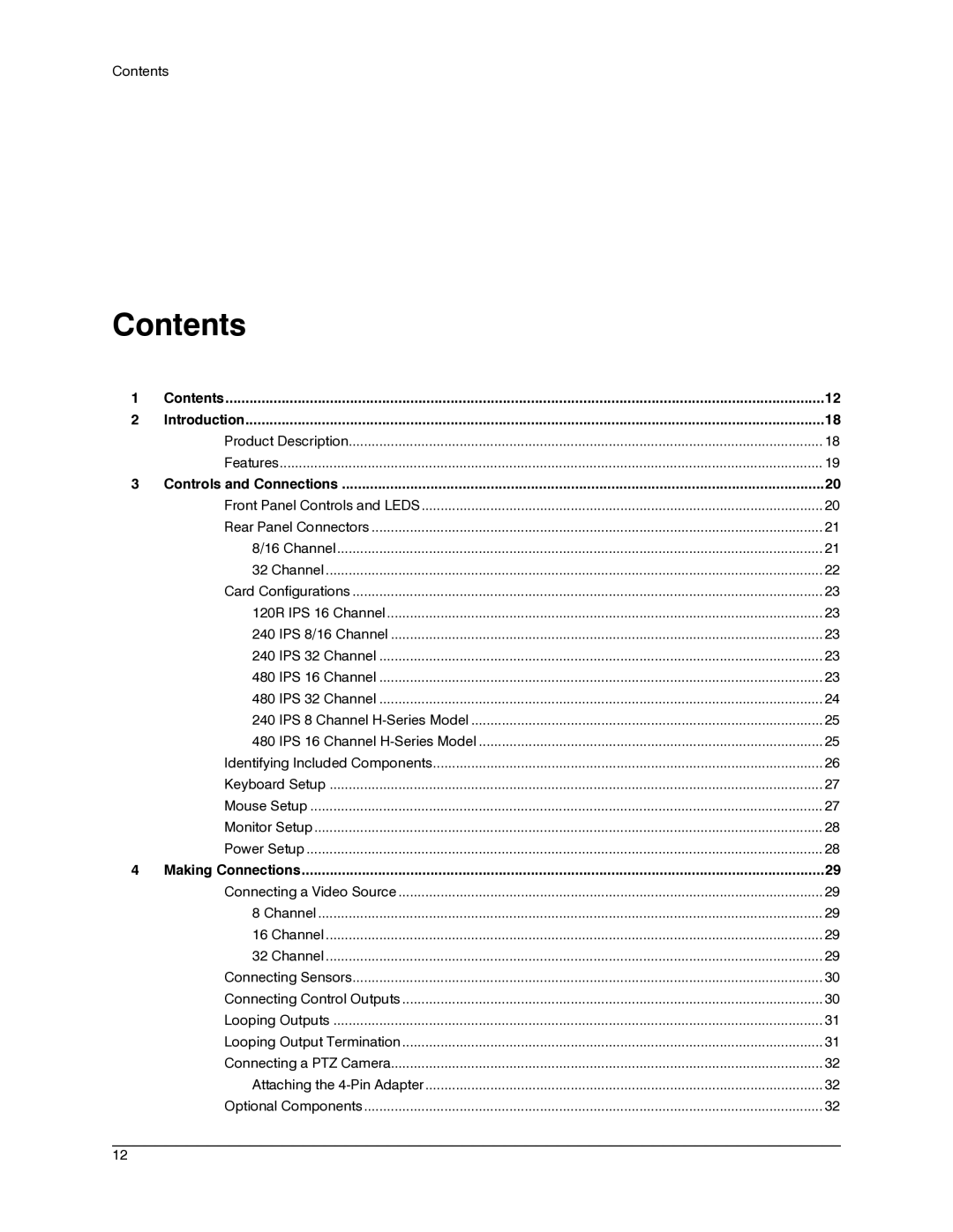 Honeywell IV REV B user manual Contents 