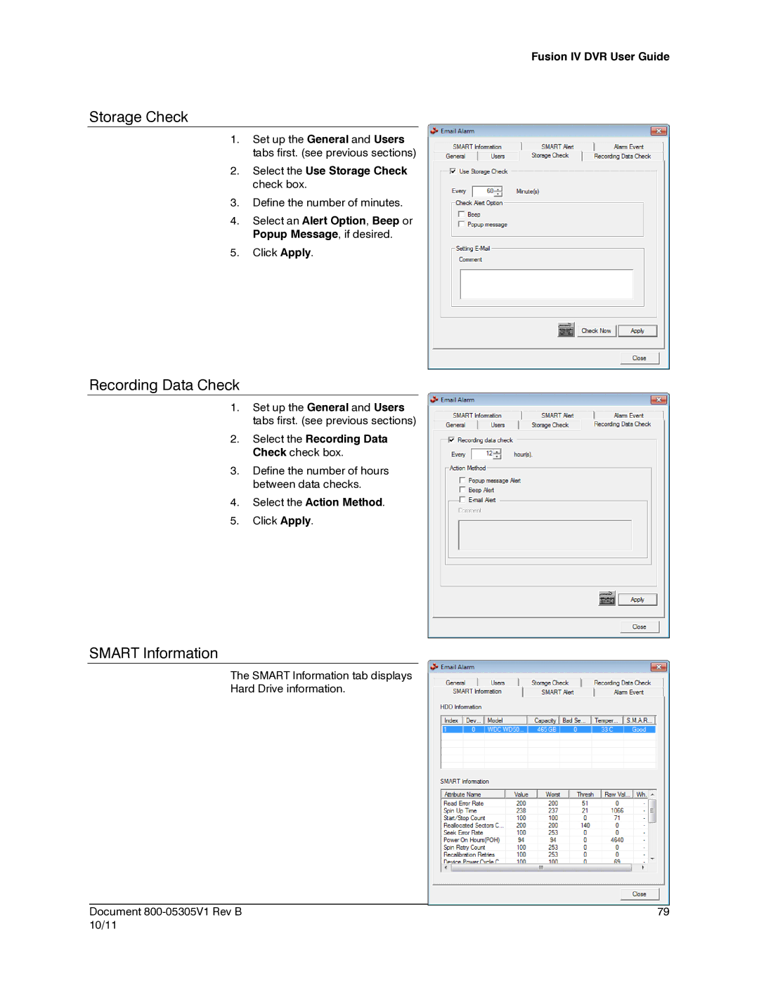 Honeywell IV REV B user manual Storage Check, Recording Data Check, Smart Information 