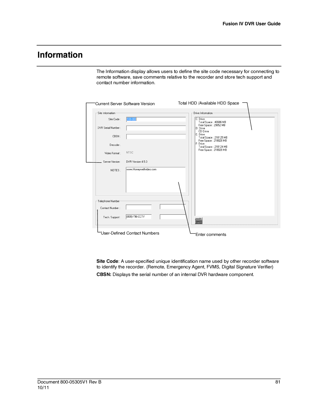 Honeywell IV REV B user manual Information 