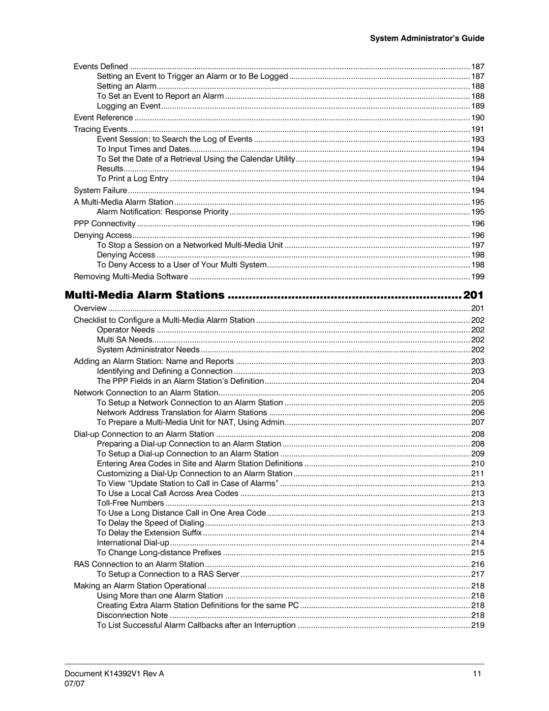 Honeywell K14392V1 manual 201 