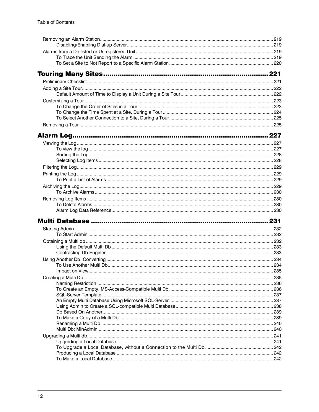 Honeywell K14392V1 manual Touring Many Sites 221 