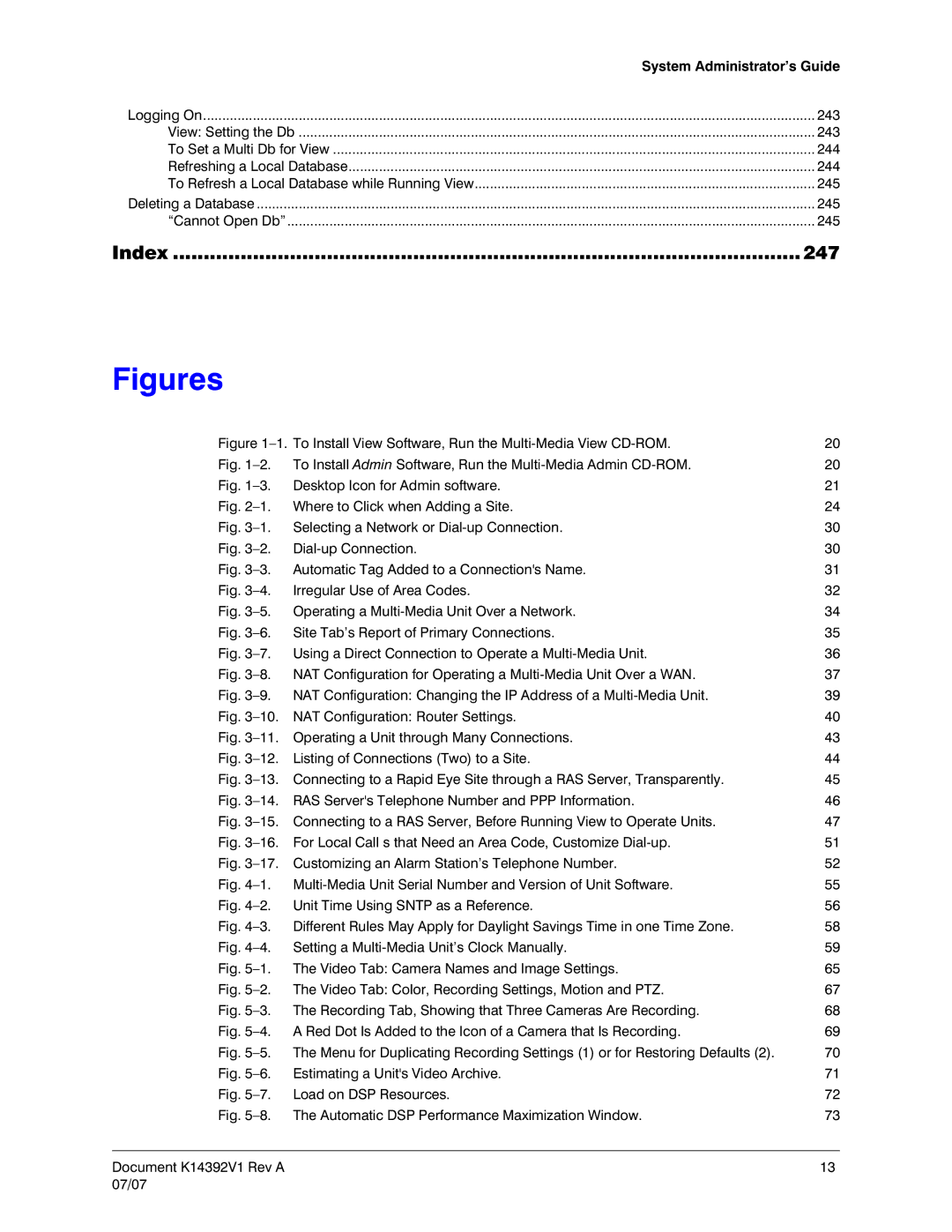 Honeywell K14392V1 manual Figures 