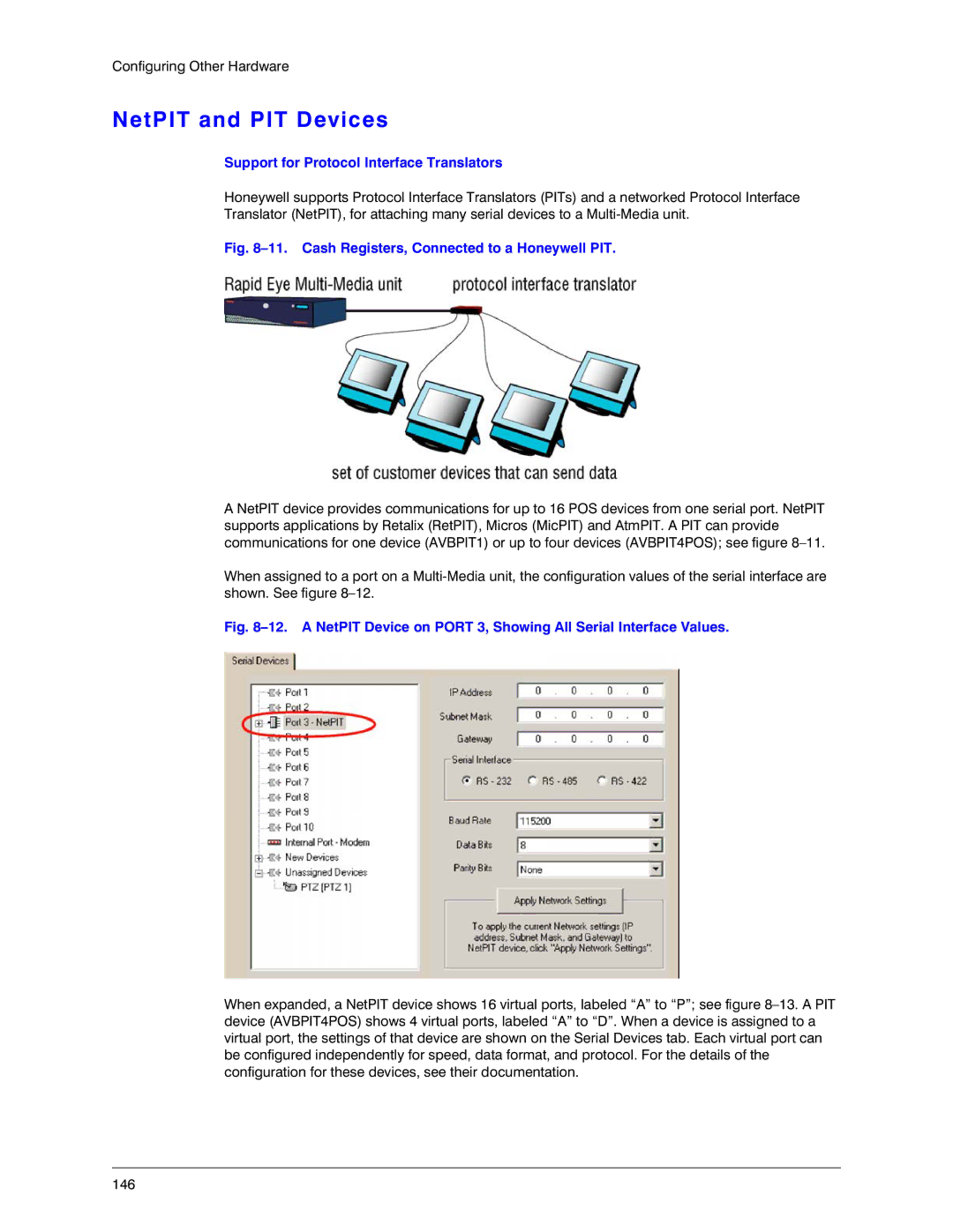 Honeywell K14392V1 manual NetPIT and PIT Devices, Support for Protocol Interface Translators 