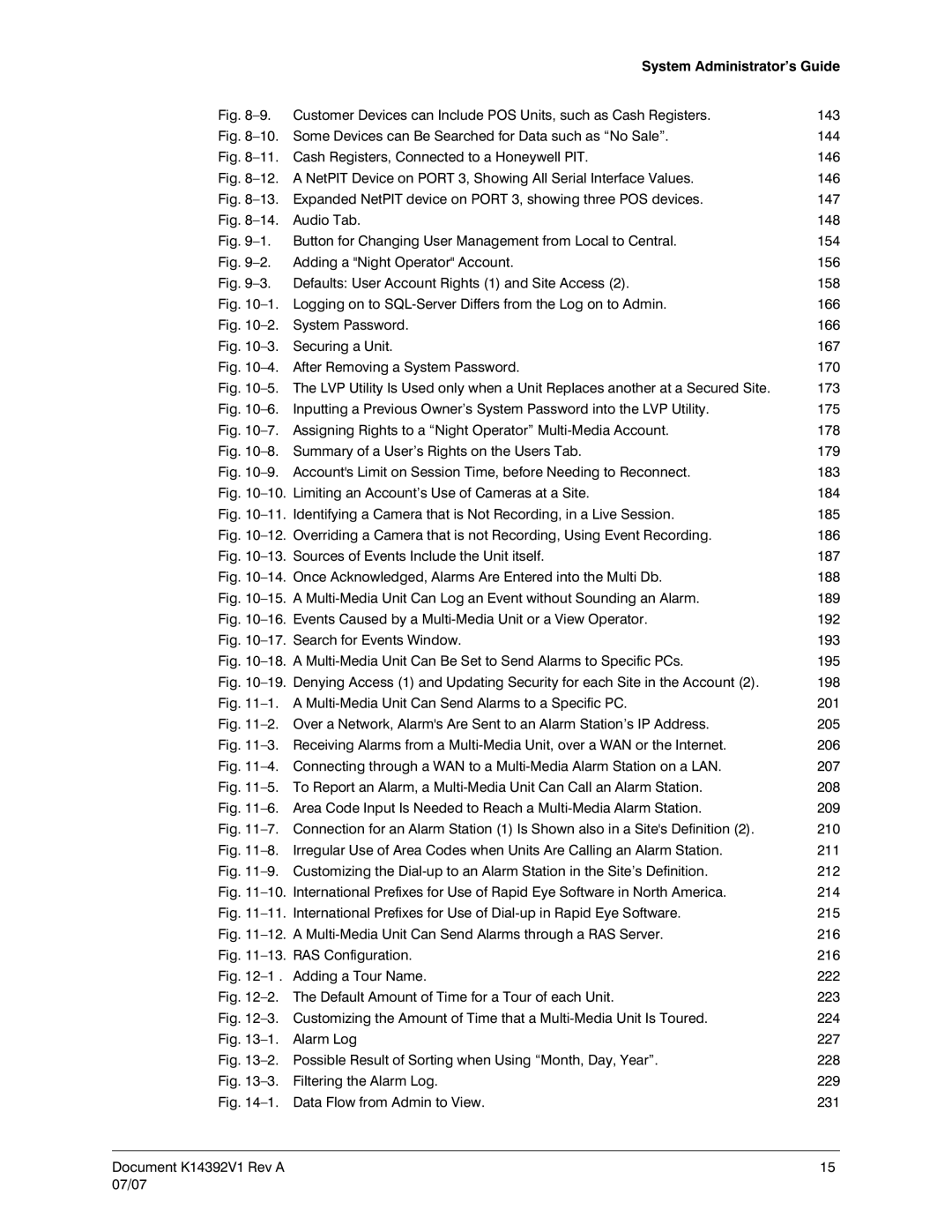 Honeywell K14392V1 manual System Administrator’s Guide 