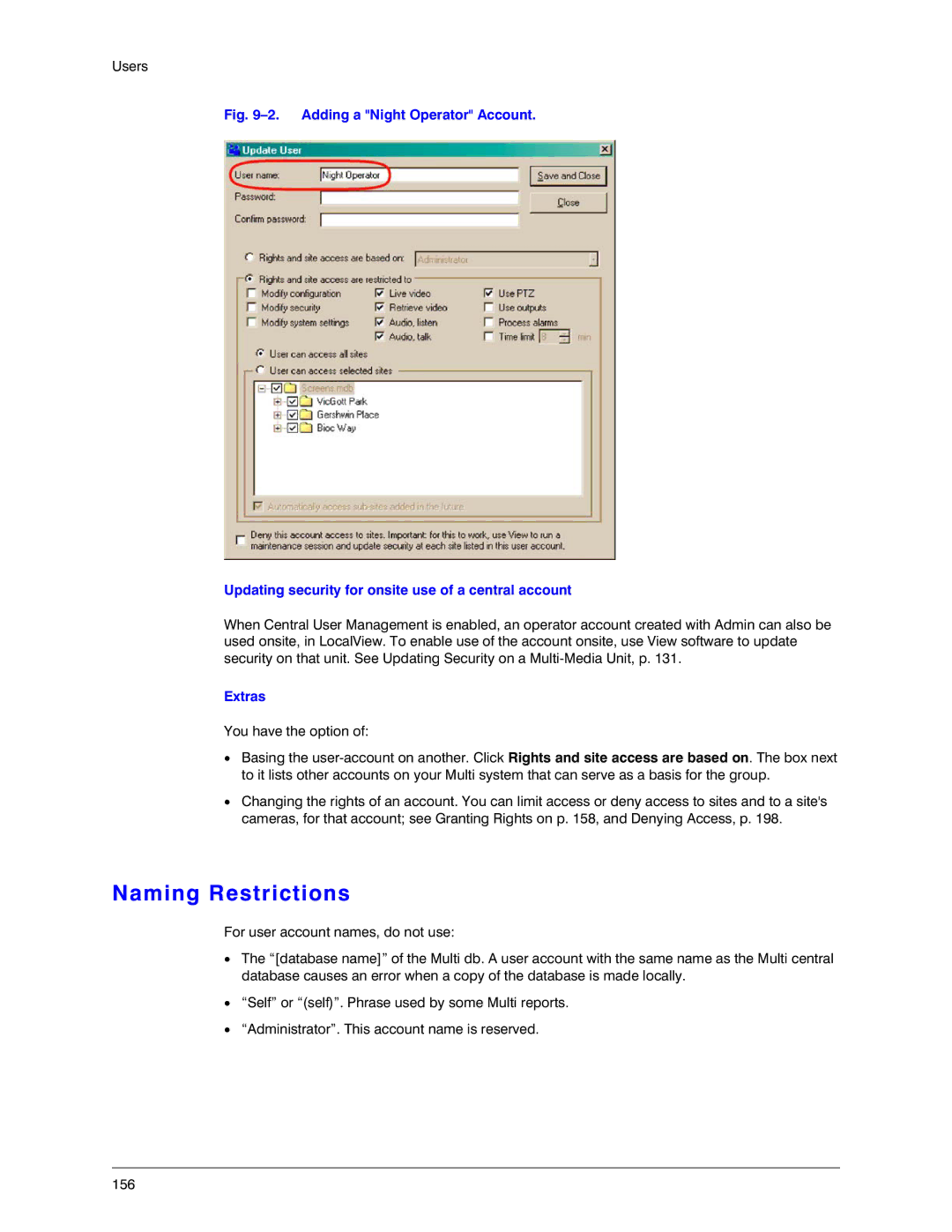 Honeywell K14392V1 manual Naming Restrictions, Extras 