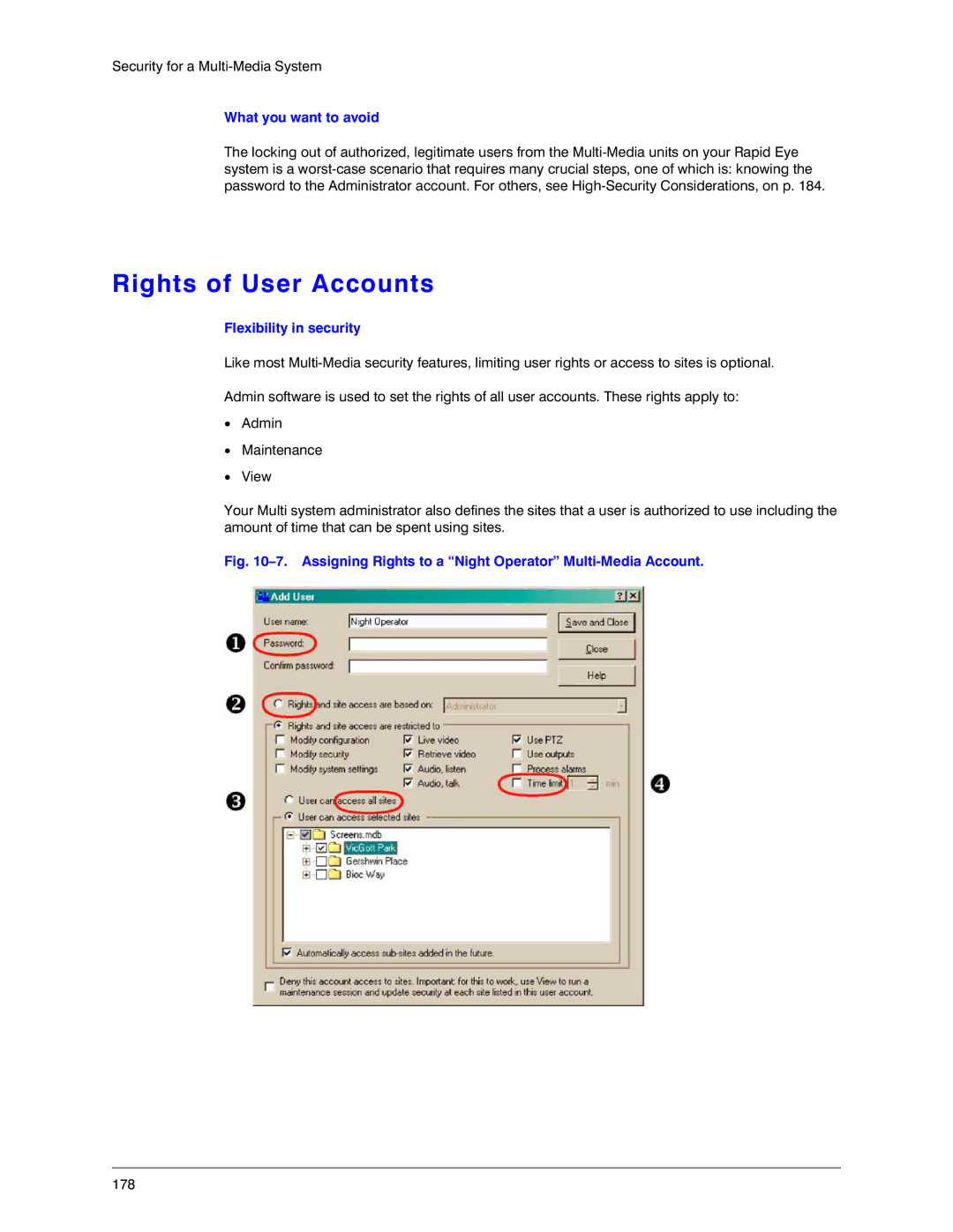 Honeywell K14392V1 manual Rights of User Accounts, What you want to avoid 