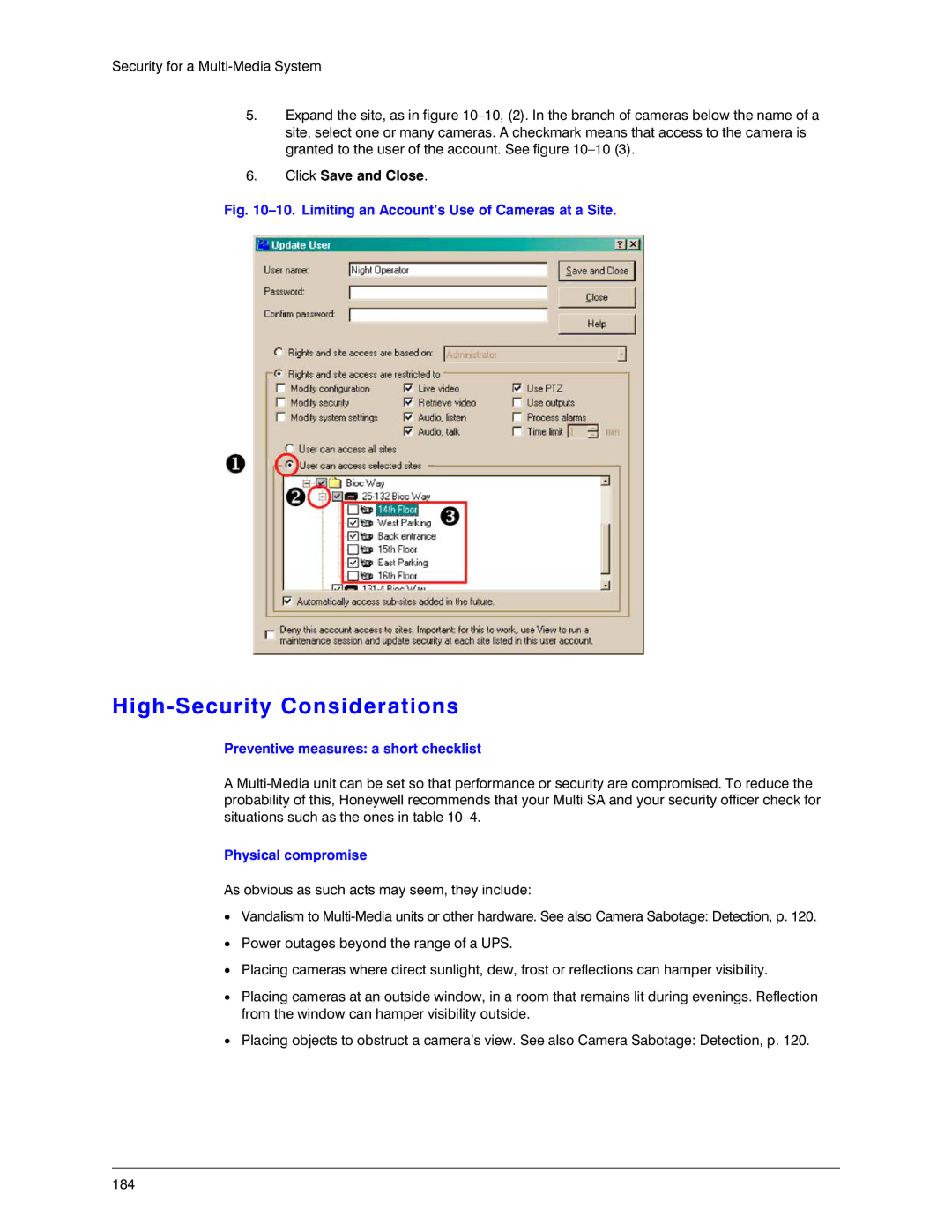 Honeywell K14392V1 manual High-Security Considerations, Preventive measures a short checklist, Physical compromise 