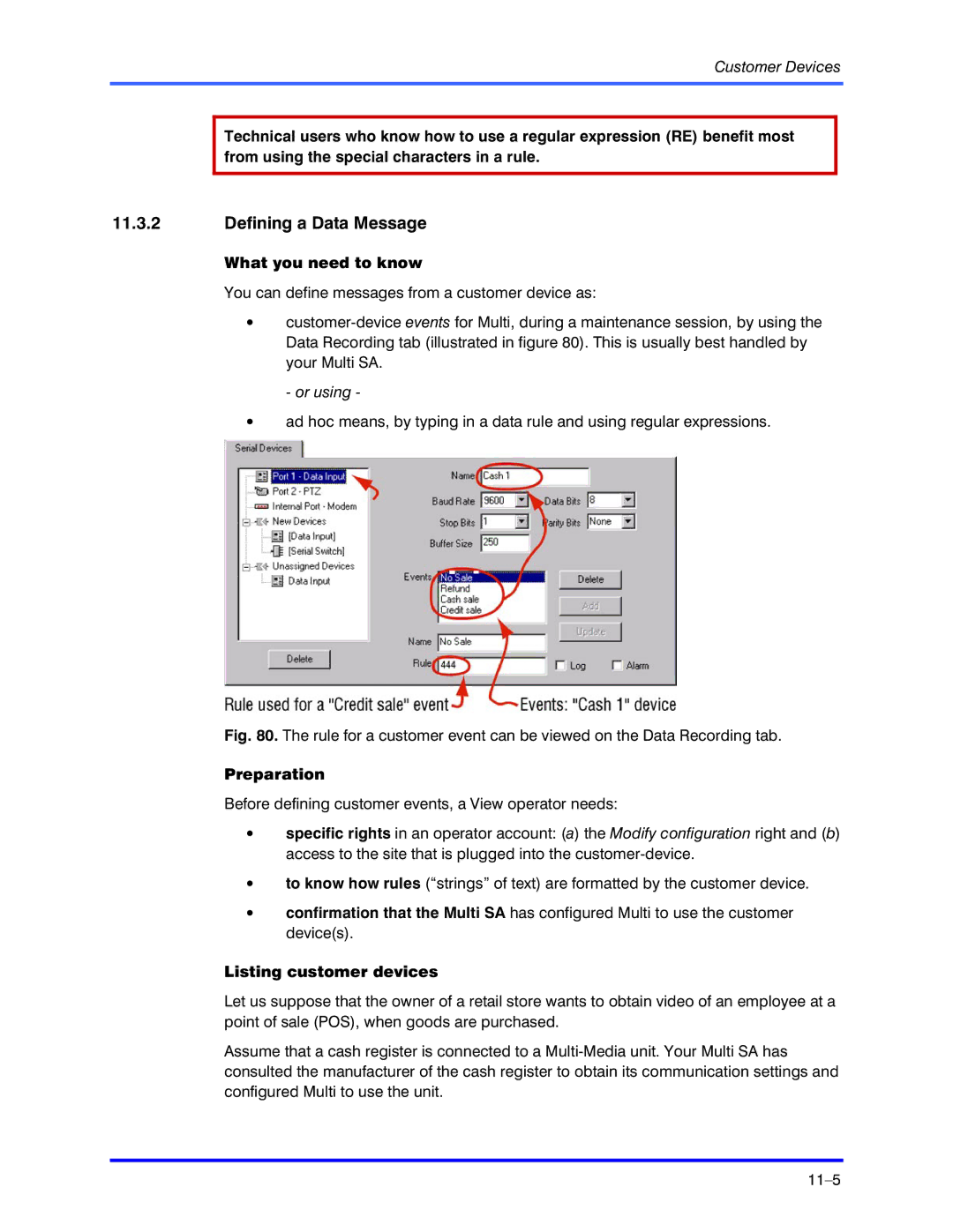 Honeywell K5404V9 manual Defining a Data Message, What you need to know, Listing customer devices 