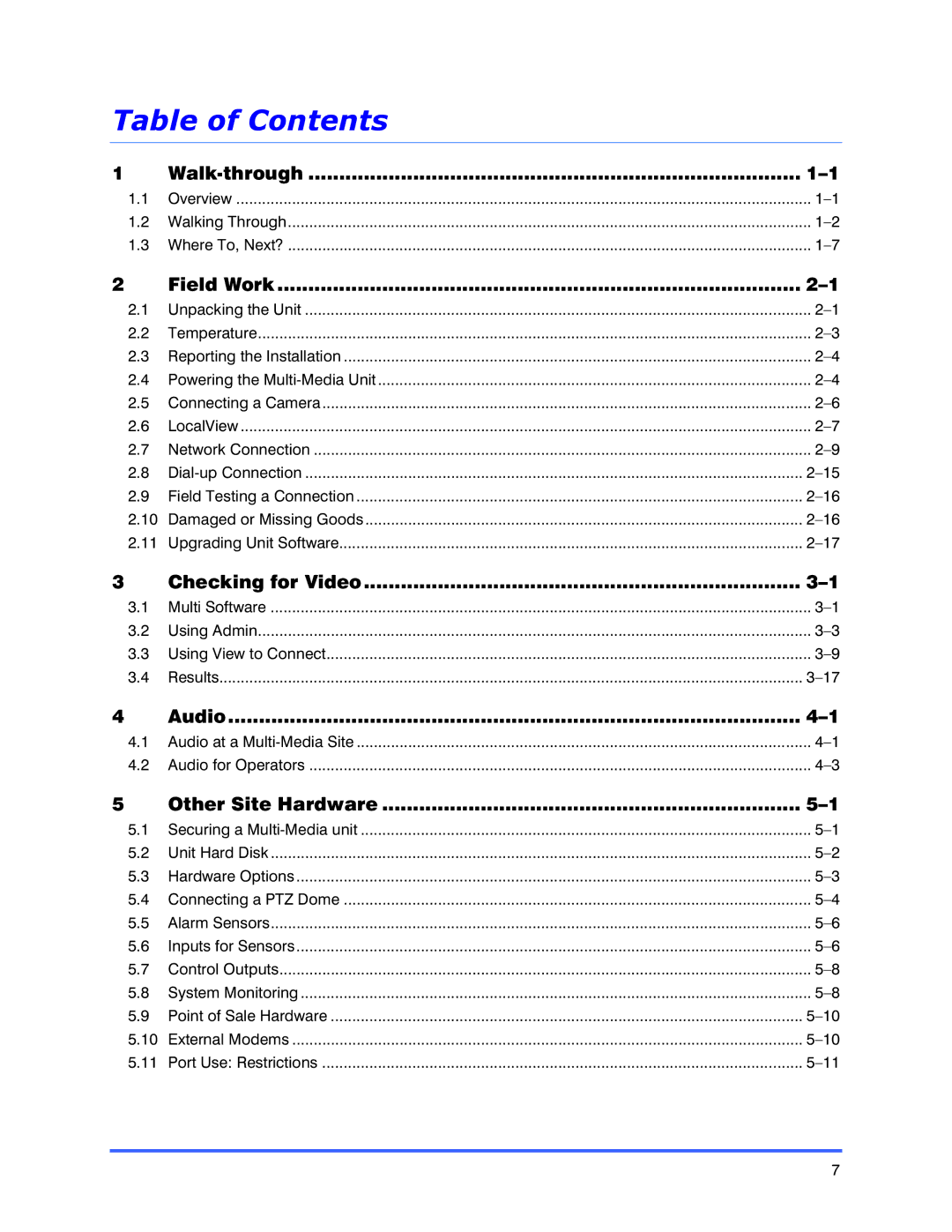 Honeywell K9696V2 installation instructions Table of Contents 