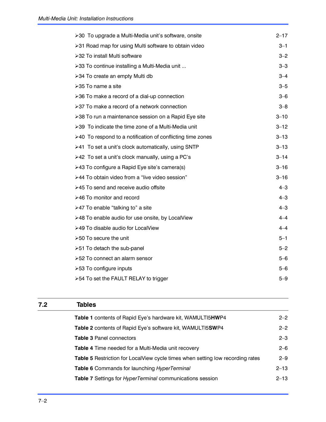 Honeywell K9696V2 installation instructions Tables 