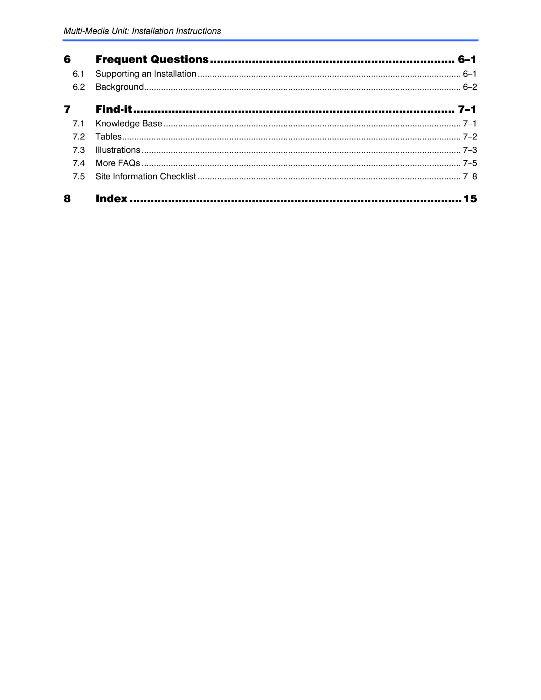 Honeywell K9696V2 installation instructions Frequent Questions, Find-it, Index 