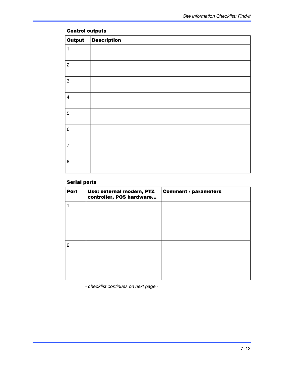 Honeywell K9696V2 installation instructions Site Information Checklist Find-it 