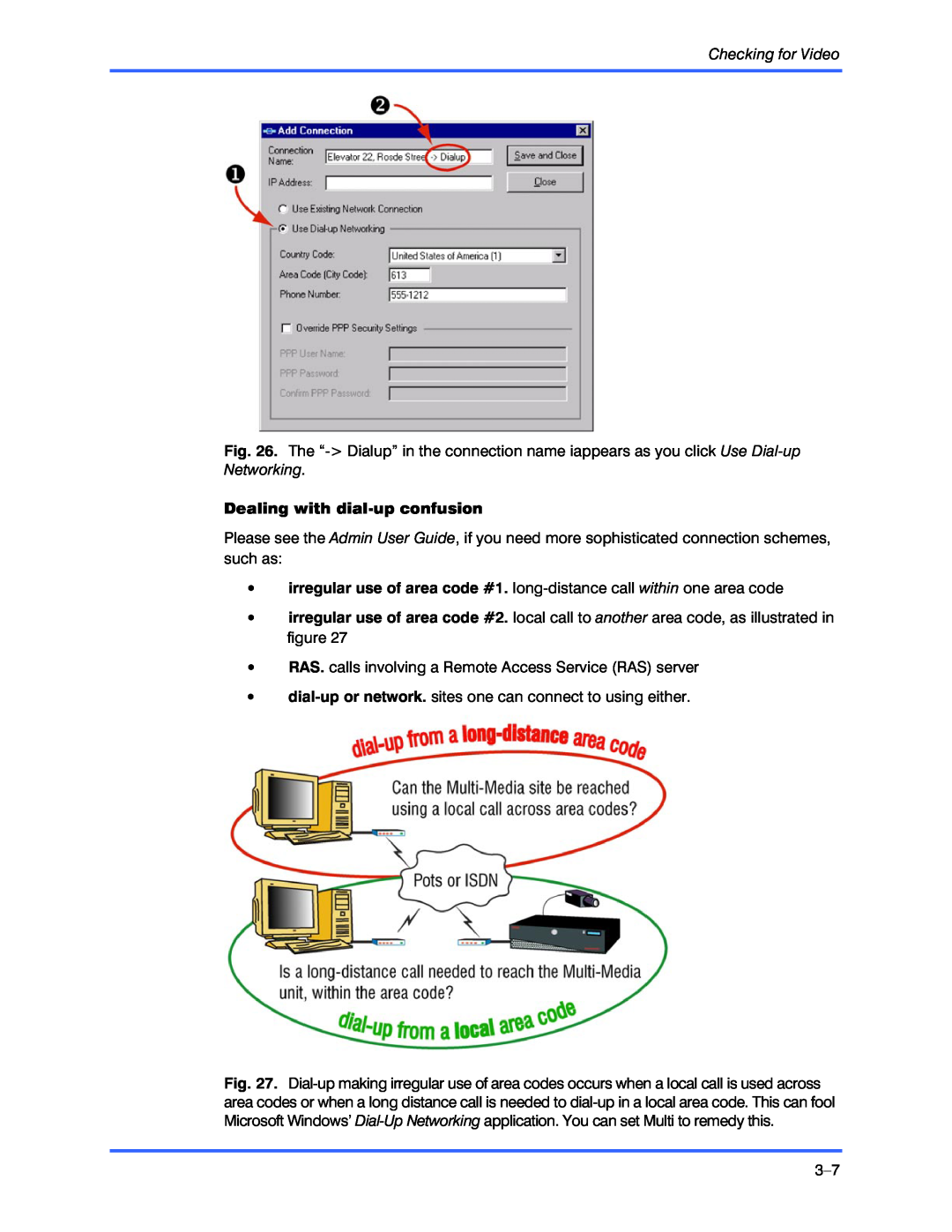 Honeywell K9696V2 installation instructions Dealing with dial-upconfusion, Checking for Video 