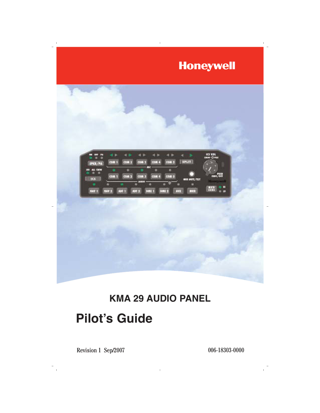 Honeywell KMA 29 manual Pilot’s Guide 