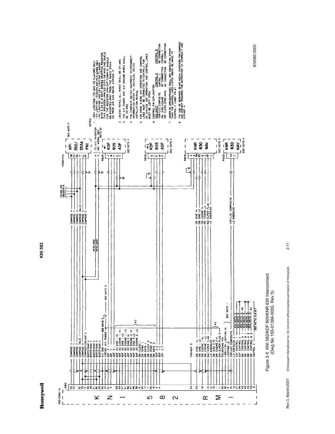 Honeywell KNI 582 installation manual Kni 