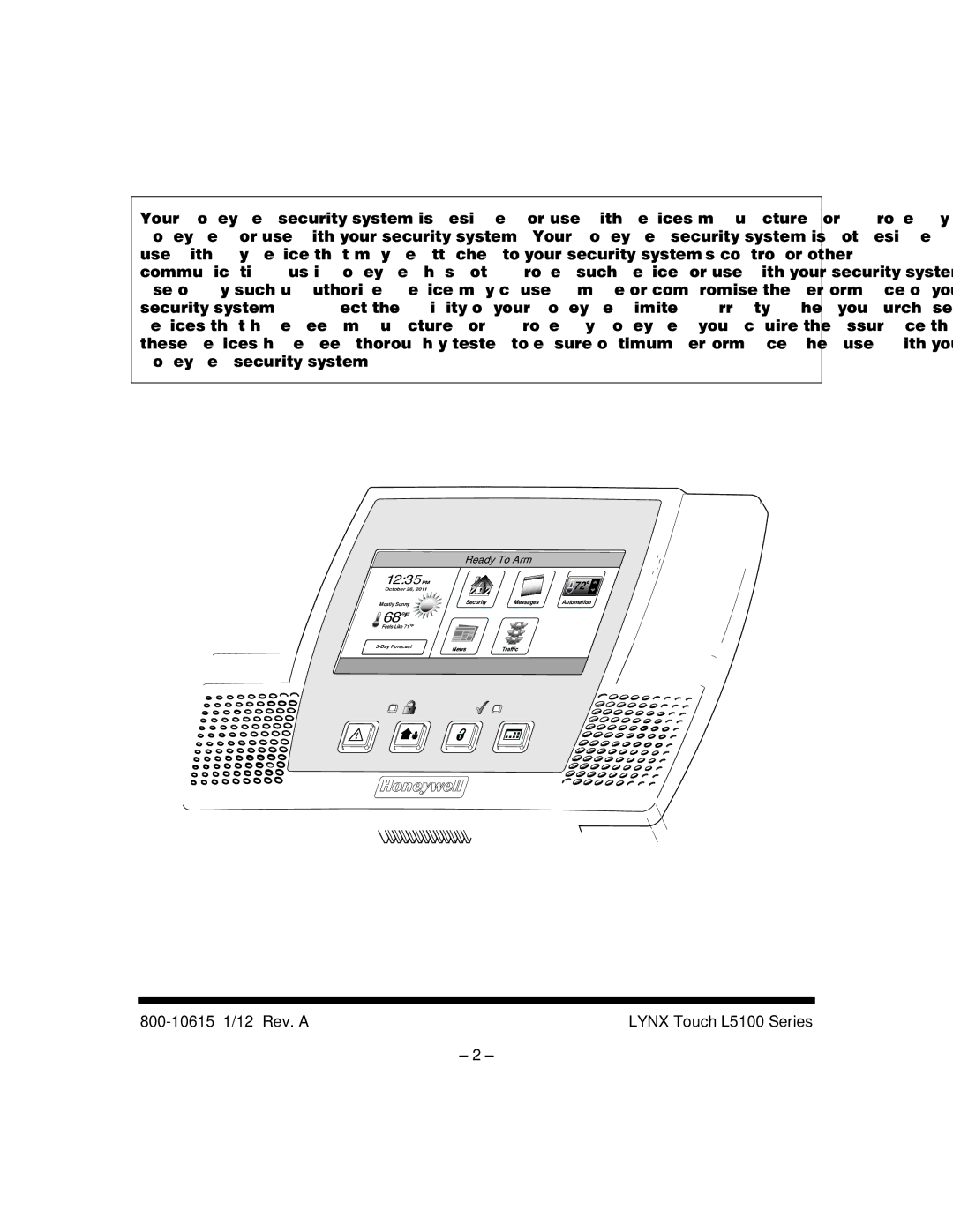 Honeywell L5100 manual 