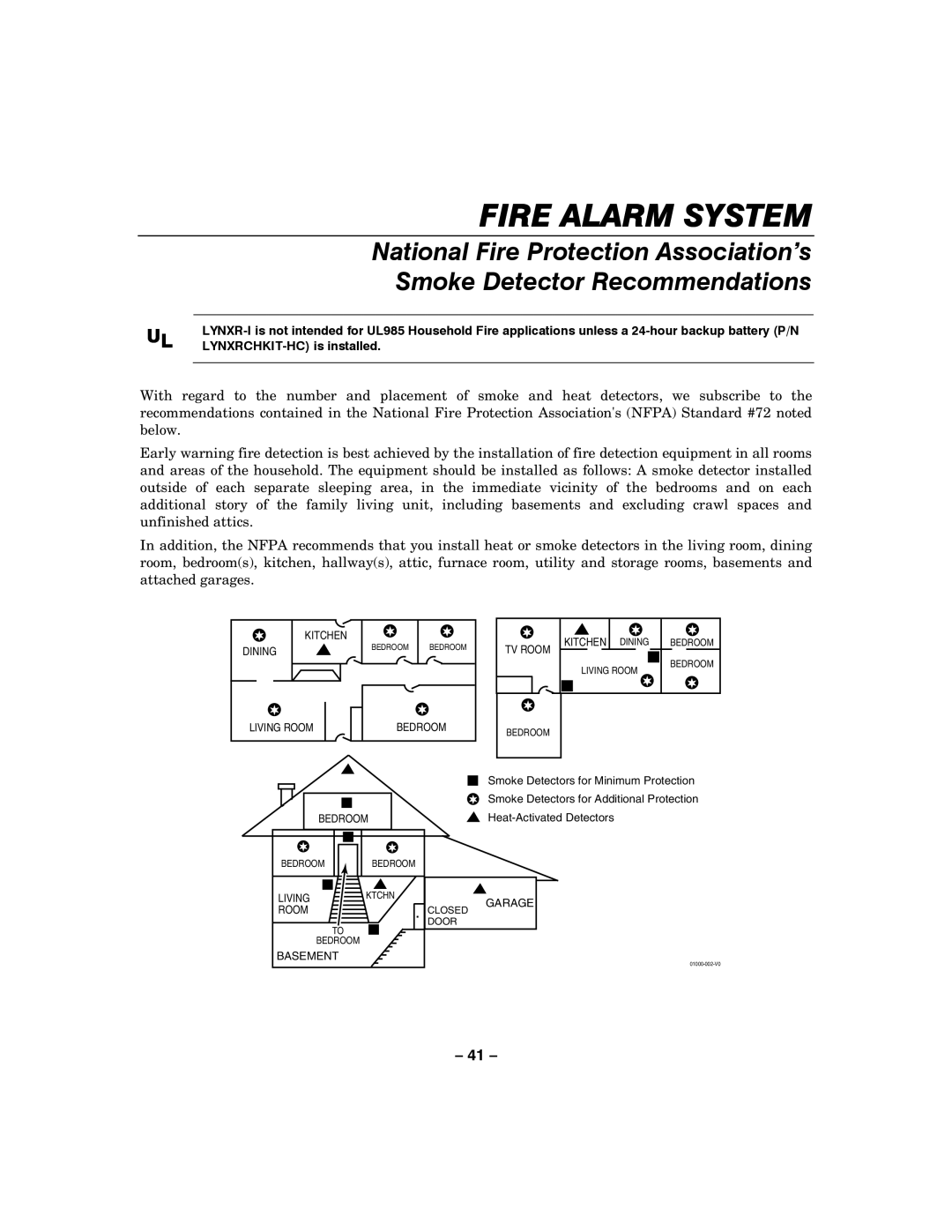 Honeywell LYNXR-I manual Fire Alarm System 