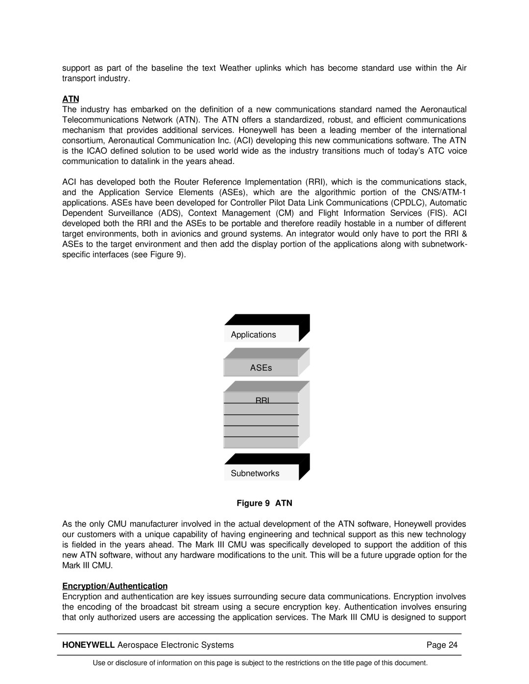 Honeywell Mark III manual Atn, Rri, Encryption/Authentication 