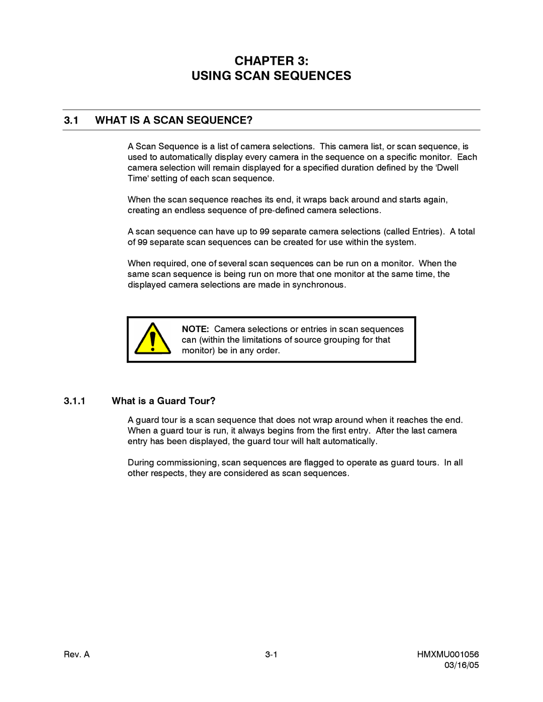 Honeywell MAXPRO-NET manual Chapter Using Scan Sequences, What is a Scan SEQUENCE?, What is a Guard Tour? 