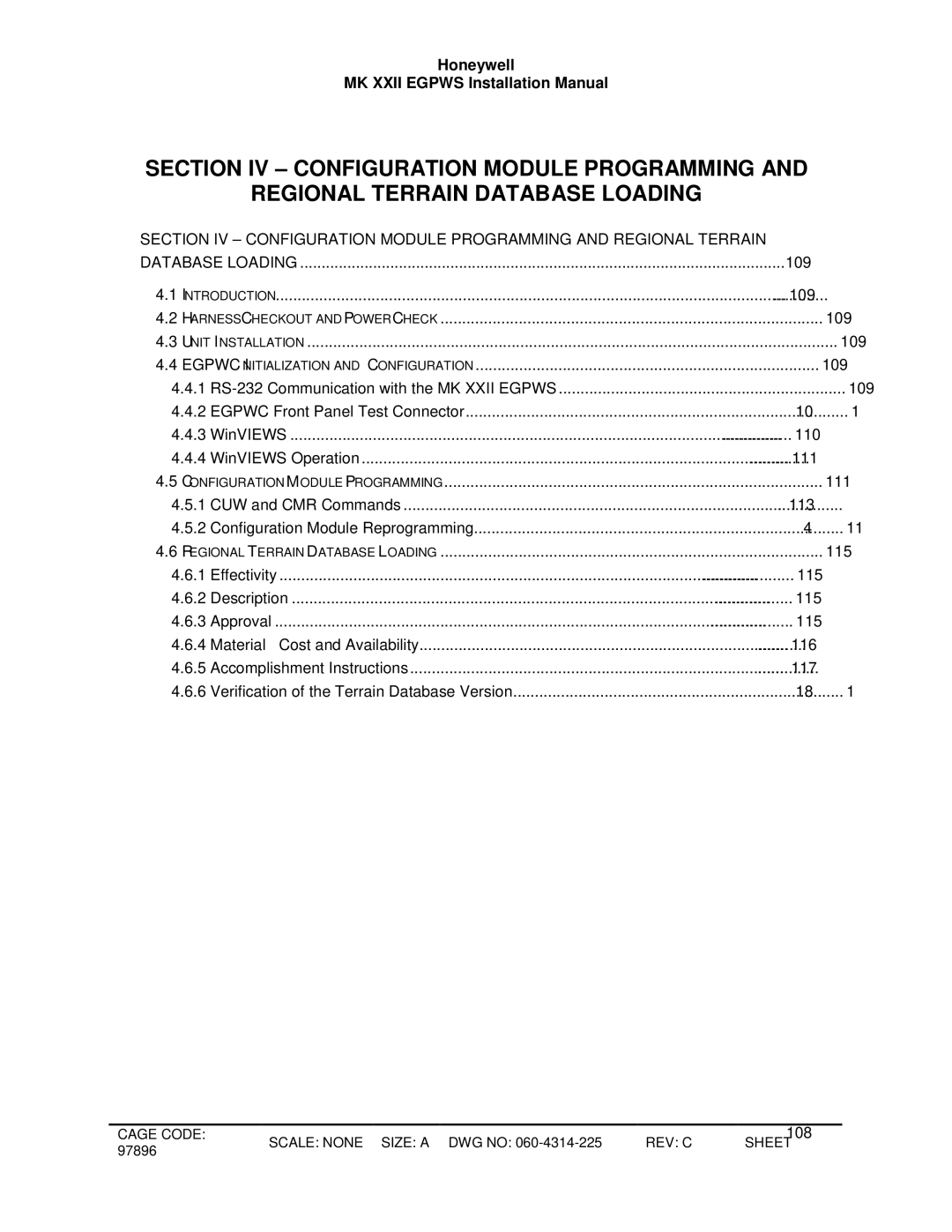 Honeywell MKXXII installation manual 108 