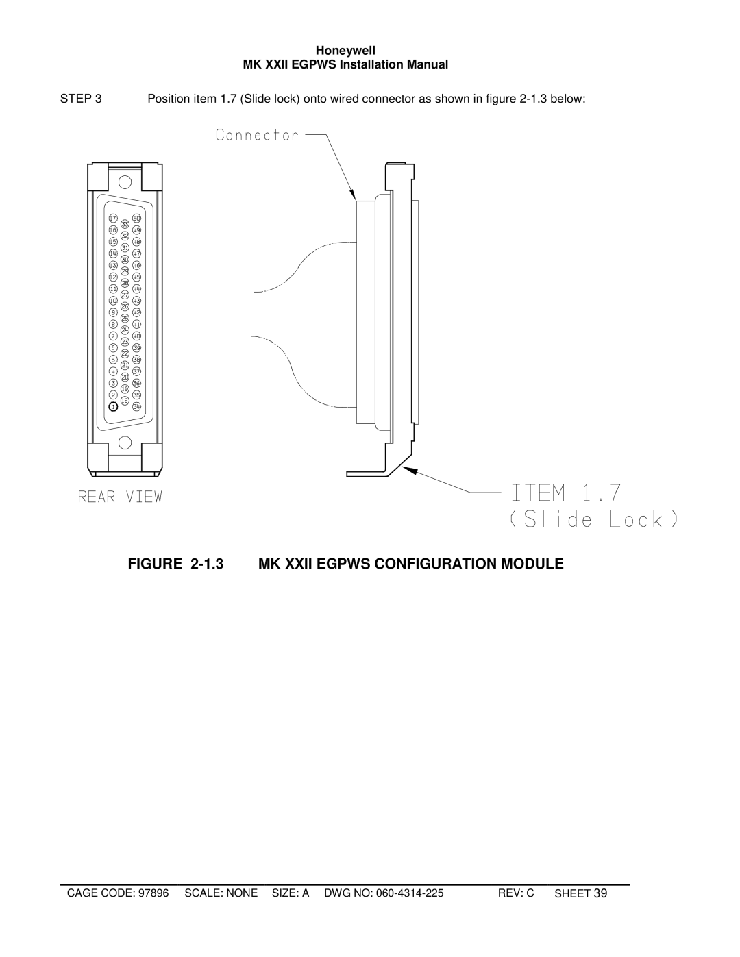 Honeywell MKXXII installation manual MK Xxii Egpws Configuration Module 