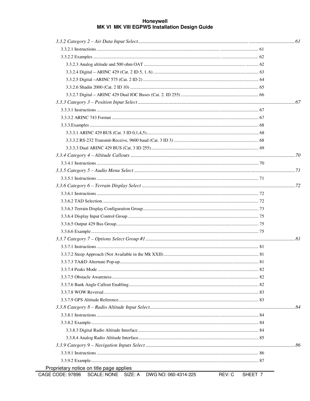 Honeywell MKXXII installation manual Honeywell MK VI MK Viii Egpws Installation Design Guide 