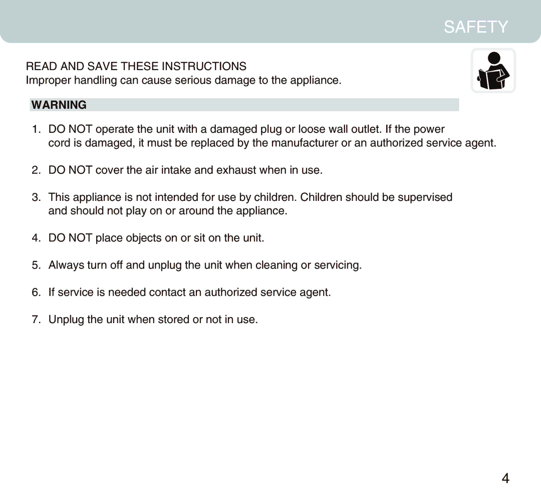 Honeywell MM14CHCS owner manual Safety, Read and Save These Instructions 