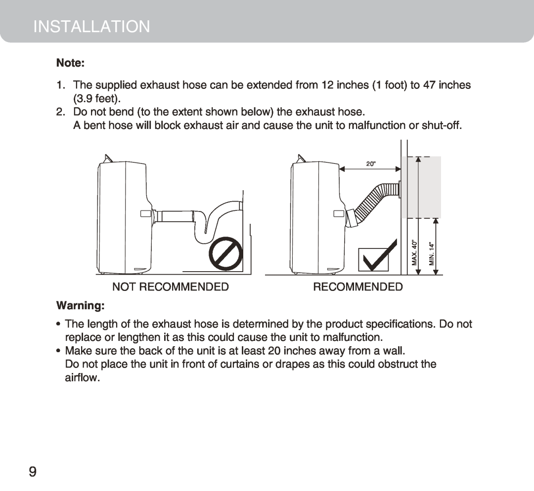Honeywell MM14CHCS owner manual Installation, Not Recommended 