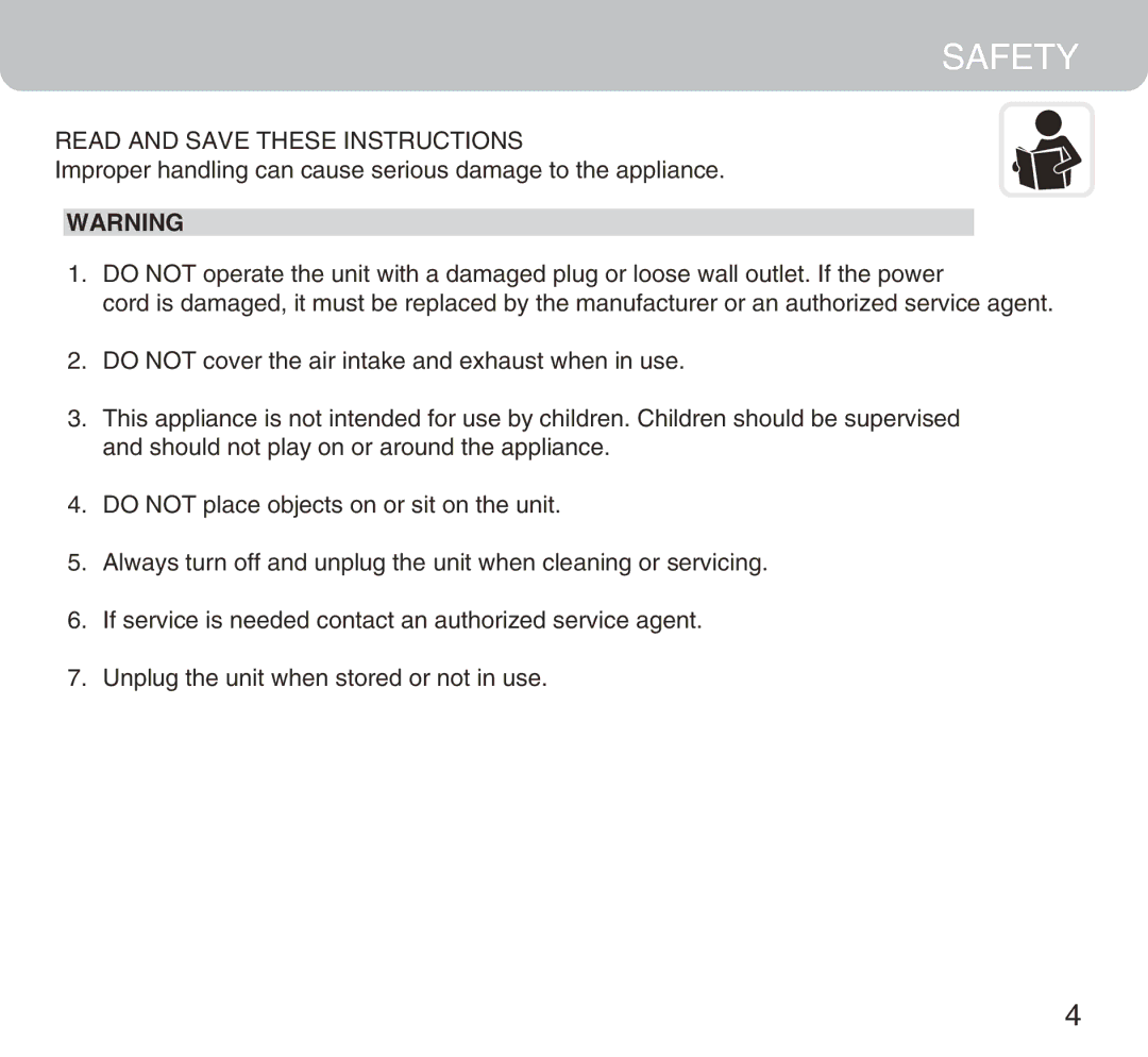 Honeywell MN12CES owner manual Safety, Read and Save These Instructions 