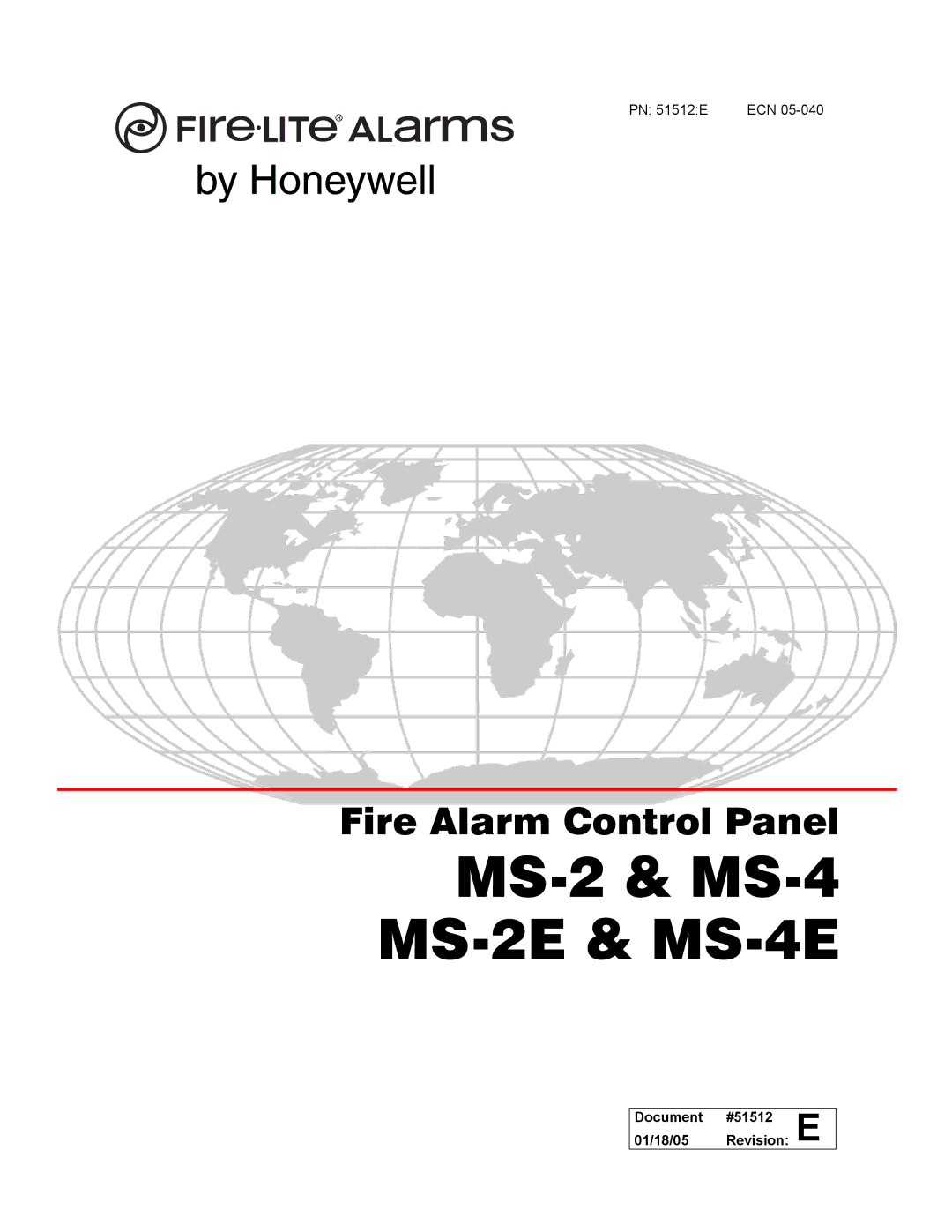 Honeywell manual MS-2 & MS-4 MS-2E & MS-4E 