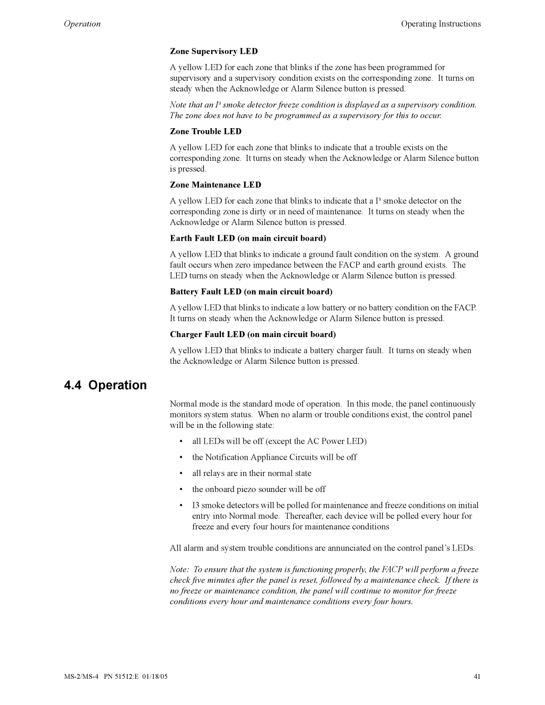 Honeywell MS-2 manual Operation 