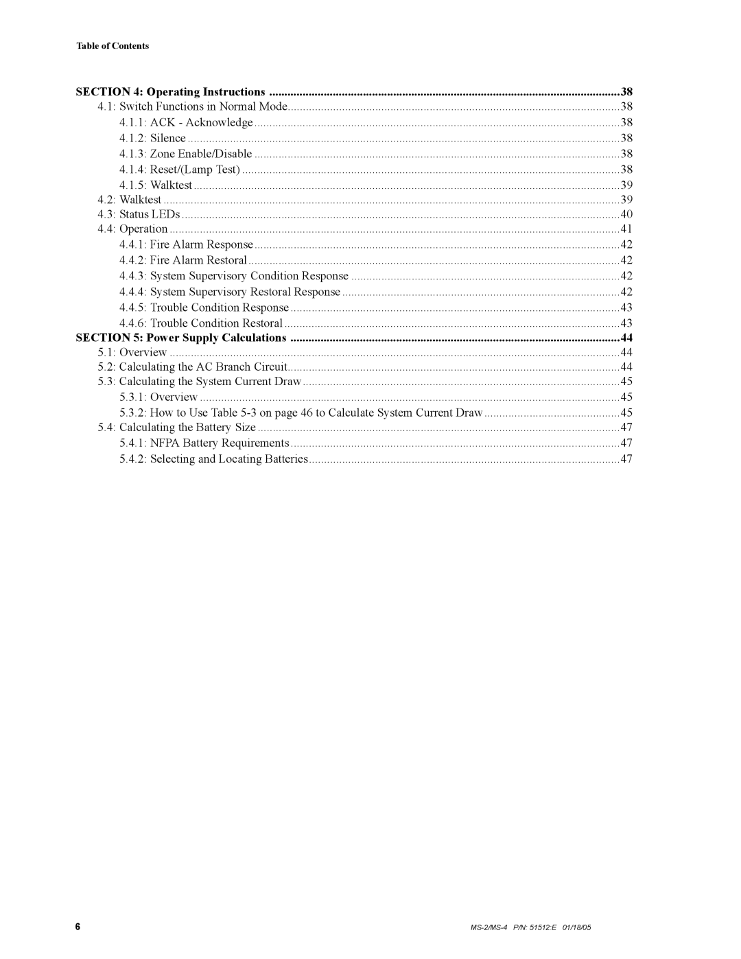 Honeywell MS-2 manual Operating Instructions, Power Supply Calculations 