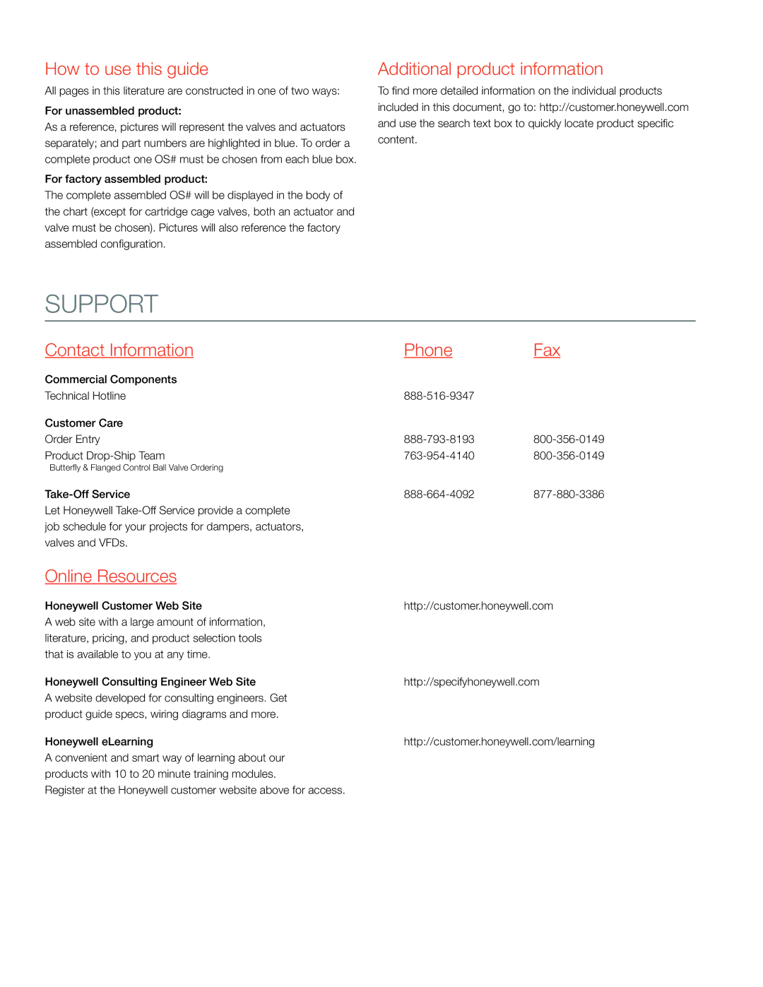 Honeywell MS4103 manual How to use this guide, Butterfly & Flanged Control Ball Valve Ordering 