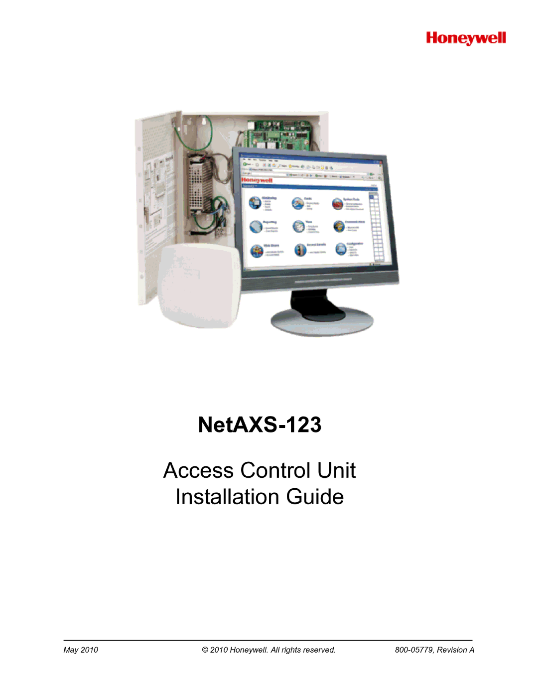 Honeywell NETAXS-123 manual NetAXS-123 