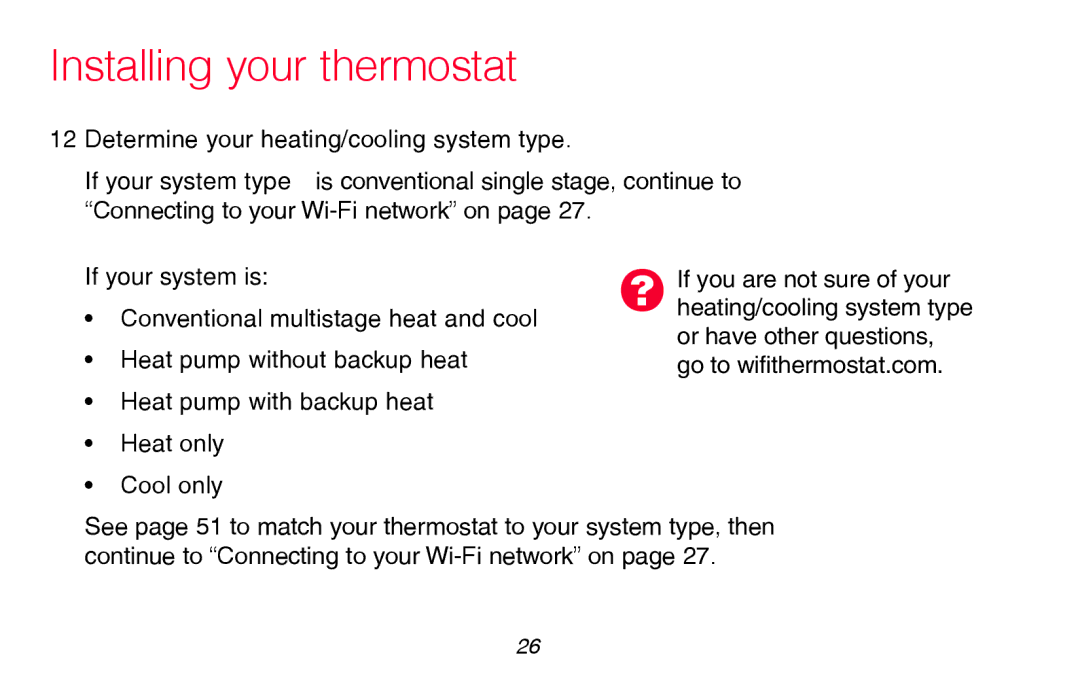 Honeywell RTH8580WF manual If your system is 