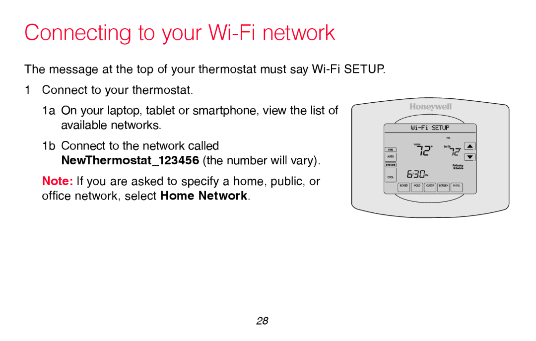 Honeywell RTH8580WF manual Inside 