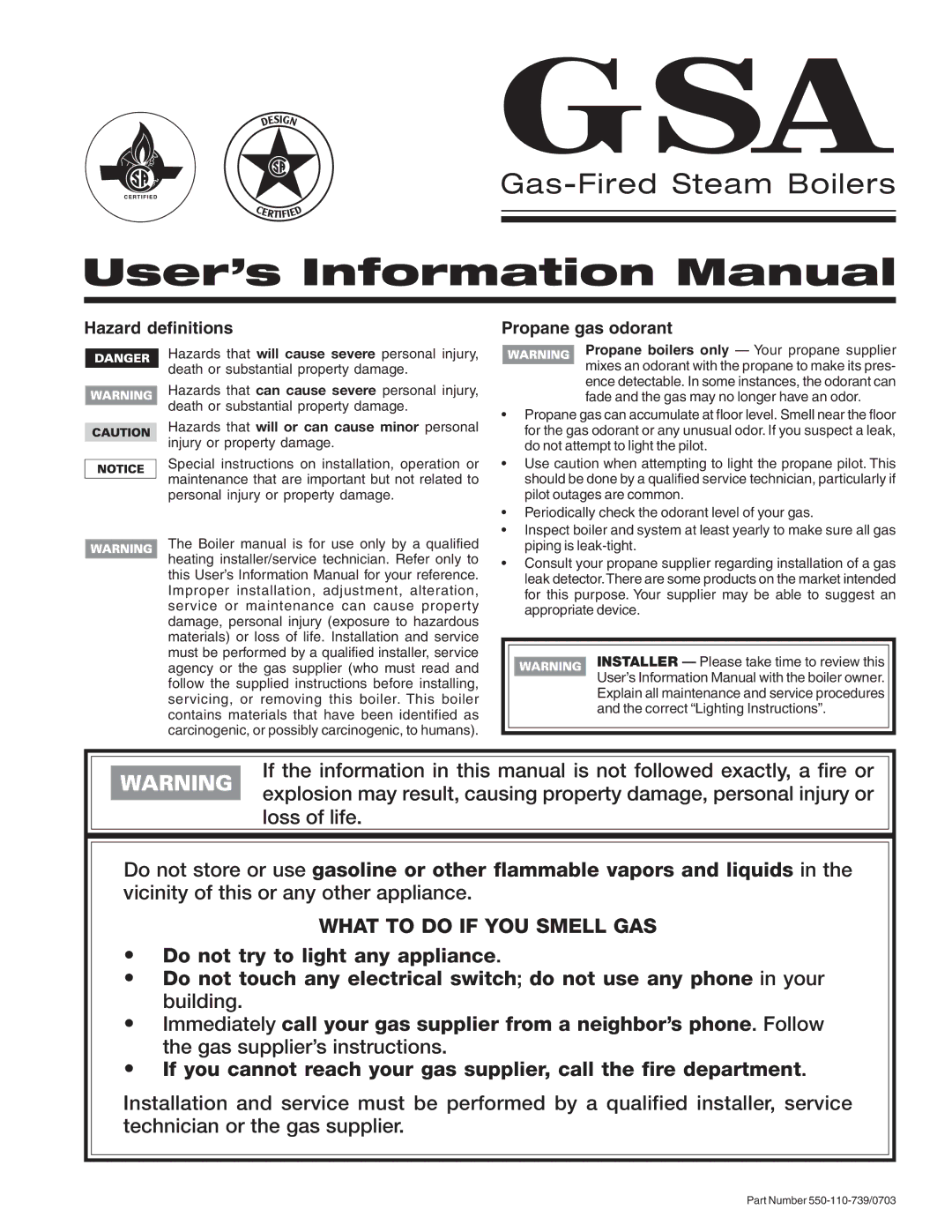 Honeywell RVGP manual User’s Information Manual, Hazard definitions 