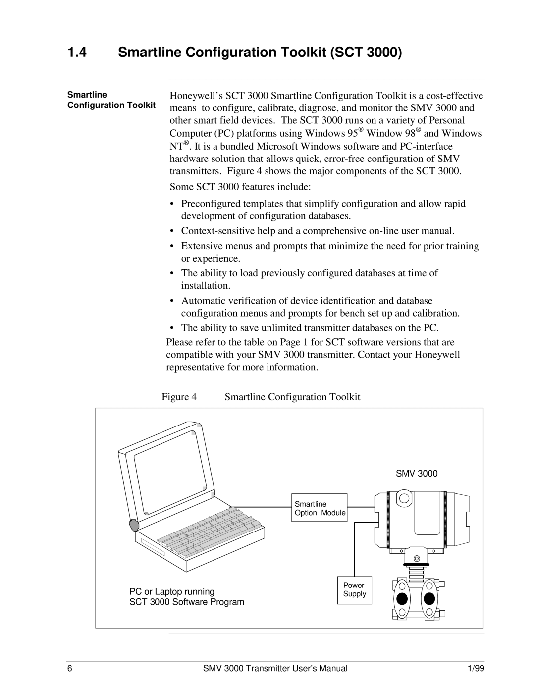 Honeywell SMV 3000 user manual Smartline Configuration Toolkit SCT 