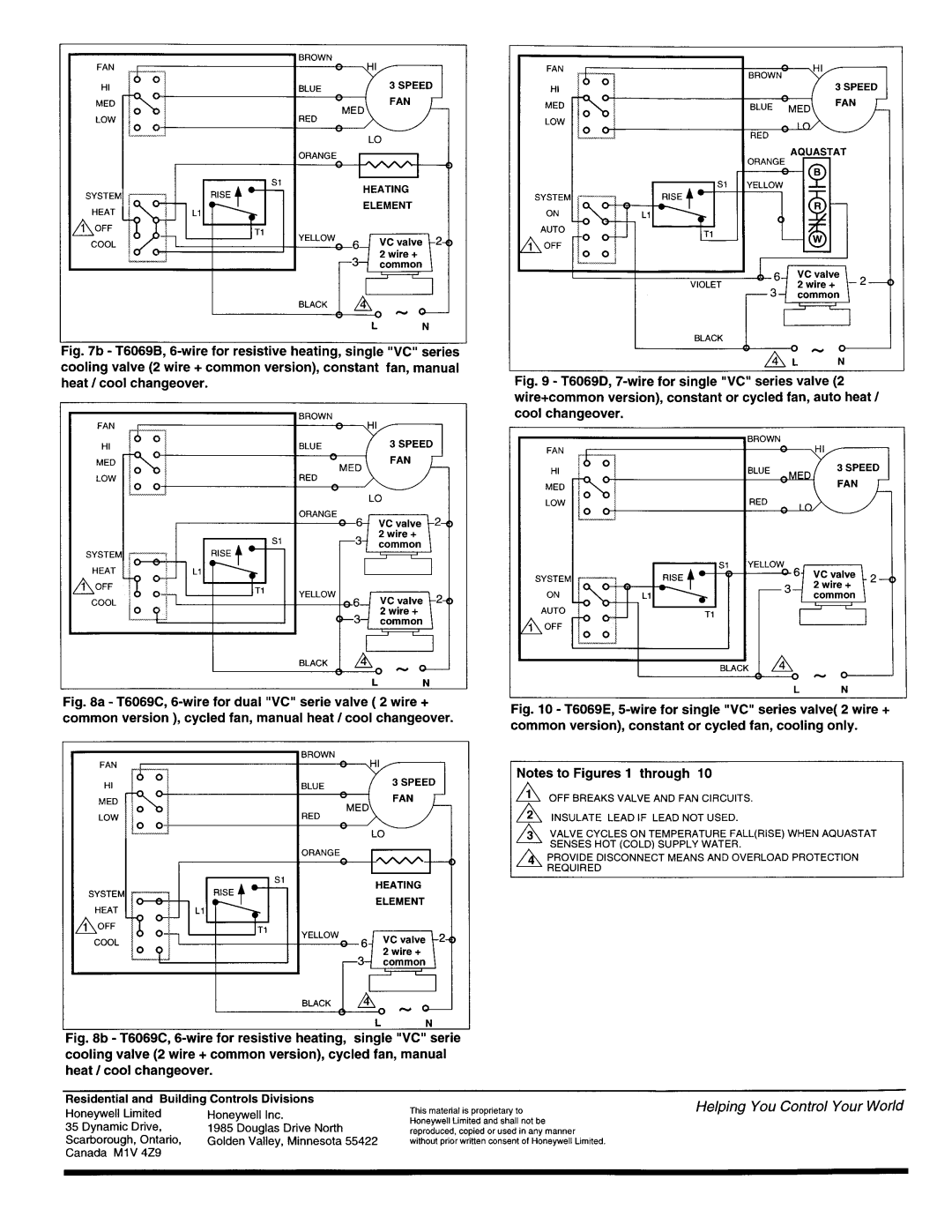 Honeywell T6069 manual 