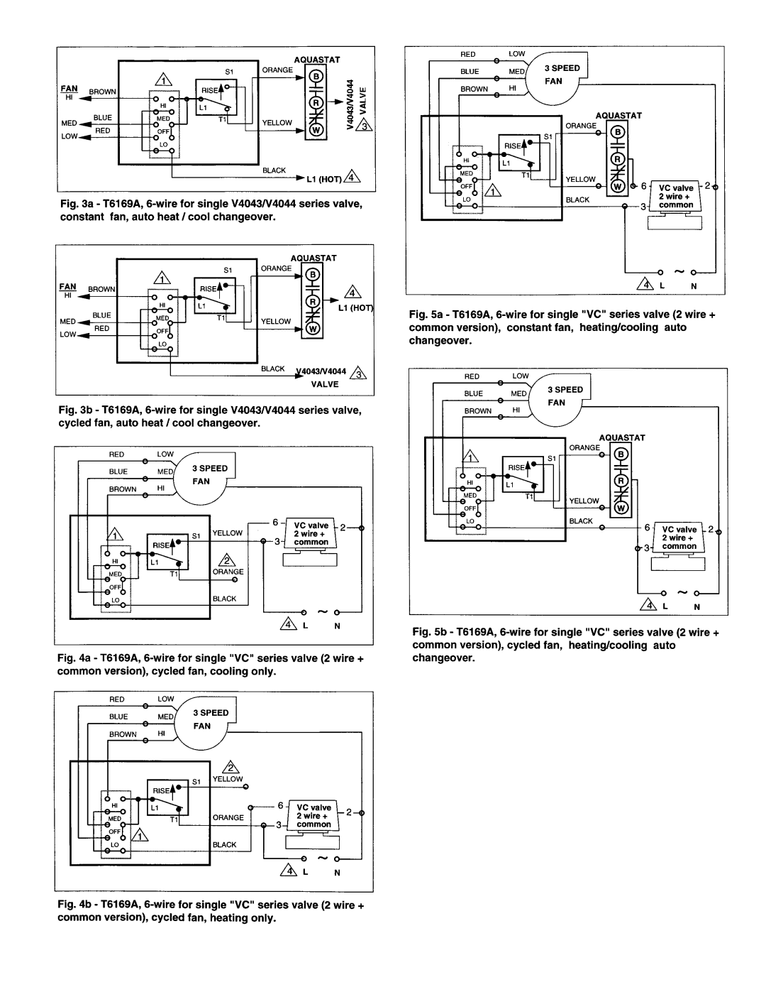 Honeywell T6169 manual 